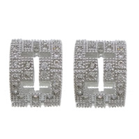 Cubic Zirconia Micro Pave Brass Beads, Column, plated, micro pave cubic zirconia & large hole & hollow Approx 7mm 