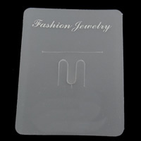 Hair Clip Display Card, with Plastic, Rectangle, Customized 