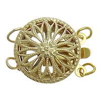 Gold Filled Box Clasp, Flat Round, 14K gold-filled & , nickel, lead & cadmium free Approx 2mm 