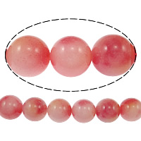 Gefärbter Marmor Perlen, rund, verschiedene Größen vorhanden, Bohrung:ca. 1.5mm, Länge:ca. 15 ZollInch, verkauft von Strang