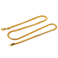 acero inoxidable Collar de cadena, cadena de trigo, más colores para la opción, 3mm, longitud:aproximado 20 Inch, Vendido por Sarta