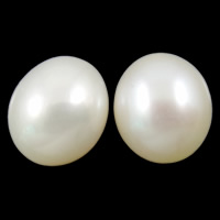 Perlas Freshwater Perforadas, Perlas cultivadas de agua dulce, Gota, natural, perforado medio, más colores para la opción, 7-8mm, agujero:aproximado 0.8mm, Vendido por Par