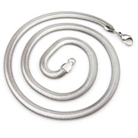Edelstahl Kette Halskette, Fischgräten-Kette, keine, 6mm, Länge:ca. 21.5 ZollInch, verkauft von Strang