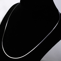acero inoxidable Collar de cadena, cadenilla, más colores para la opción, 1.2mm, longitud:aproximado 18 Inch, Vendido por Sarta