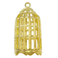 Hollow Brass Pendants, Cage, plated Approx 2mm 