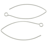 925 Sterling Silver Marquis Earring Hooks, plated Approx 1.5mm 