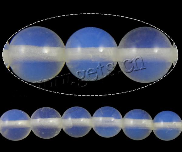 Sea Opal Jewelry Beads, Round, more sizes for choice, Hole:Approx 0.5-1mm, Length:15.5 Inch, Sold By Strand