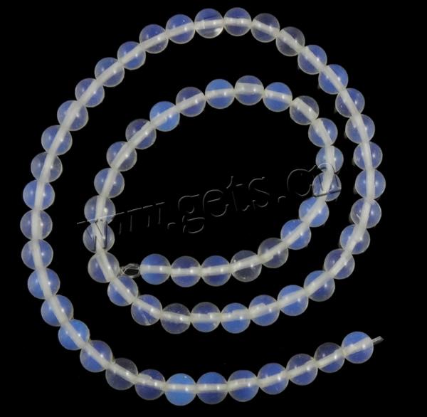 Sea Opal Jewelry Beads, Round, more sizes for choice, Hole:Approx 0.5-1mm, Length:15.5 Inch, Sold By Strand