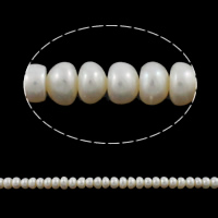 Perlas Botón Freshwater , Perlas cultivadas de agua dulce, natural, más colores para la opción, 6-7mm, agujero:aproximado 0.8mm, longitud:15 Inch, Vendido por Sarta