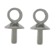 Stainless Steel Peg Bail, plated Approx 2mm 