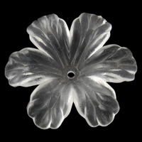 Casquillo de abalorio acrílico, Flor, transparente, más colores para la opción, 29x32x9mm, agujero:aproximado 2mm, aproximado 300PCs/Bolsa, Vendido por Bolsa