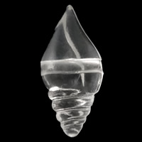 Perles acryliques transparentes, Acrylique, conque, plus de couleurs à choisir Environ 2mm, Environ Vendu par sac