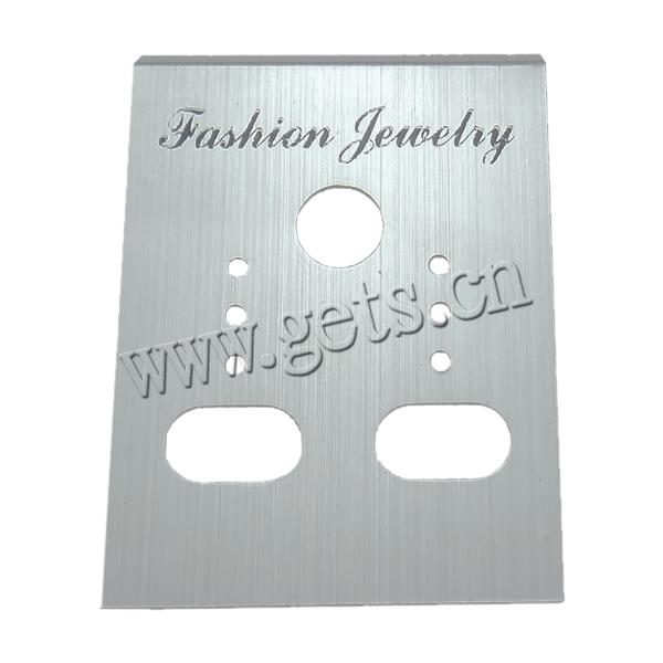 Earring Display Card, Plastic, Rectangle, Customized, 30x39x0.5mm, Approx 1000PCs/Bag, Sold By Bag