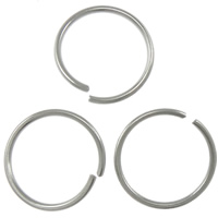 Salto anillo abierto de acero inoxidable, acero inoxidable 316L, Donut, color original, 12x12x1mm, aproximado 4347PCs/KG, Vendido por KG