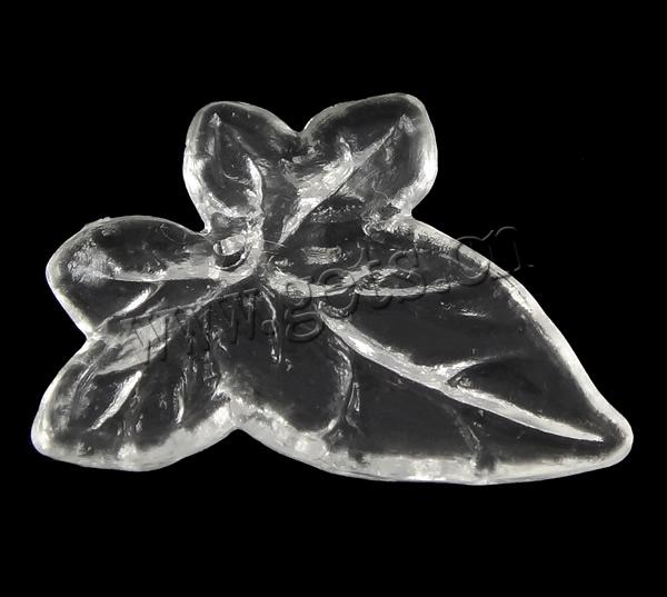 Transparent Acrylic Pendants, Leaf, more colors for choice, Sold By Bag