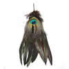 Ábanico de plumas, Pluma de pavo real, más colores para la opción, 220-230x100-110mm, Vendido por UD
