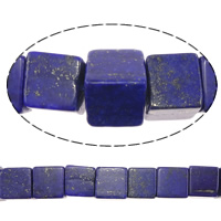 Perles de pierre lasurite naturelles, lapis lazuli naturel, cube, multiple tailles pour le choix Environ 1mm .5 pouce, Vendu par kg