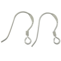 Sterling Silver Hook Earwire, 925 Sterling Silver, plated 14.2mm, 0.5mm Approx 2mm 