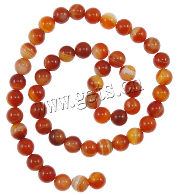 Natural Lace Agate Beads, Round, more sizes for choice, red, Length:Approx 15.5 Inch, Sold By Strand