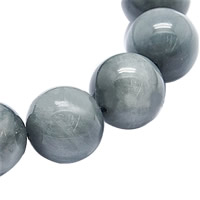 Beizvogelsauge Stein Perle, rund, 12mm, Bohrung:ca. 1mm, Länge:ca. 15 ZollInch, 32PCs/Strang, verkauft von Strang
