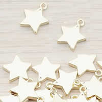 Zinc Alloy Star Pendant, plated, Customized & with letter pattern nickel, lead & cadmium free Approx 1-2mm 