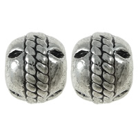 Zinc Alloy Jewelry Beads, Rondelle, plated Approx 2mm 