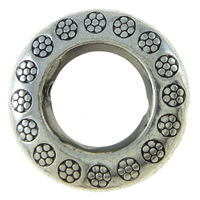 Perlas de aleación de zinc marco, Donut, chapado, más colores para la opción, 21x5mm, agujero:aproximado 1.5mm, aproximado 210PCs/KG, Vendido por KG