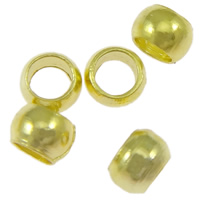 Brass Crimp Beads, Drum, plated, smooth 2.5mm 