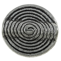 亜鉛合金フラット・ビーズ, 亜鉛合金, 楕円, メッキ, 無色 穴:約 2mm, 300パソコン/バッグ, 売り手 バッグ