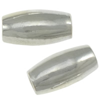 Sterling Silber Vintage Perlen, 925 Sterling Silber, oval, plattiert, keine, 6x3mm, Bohrung:ca. 1.5mm, verkauft von PC
