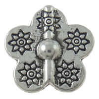 Zinc Alloy Flower Beads, plated nickel, lead & cadmium free Approx 1mm 