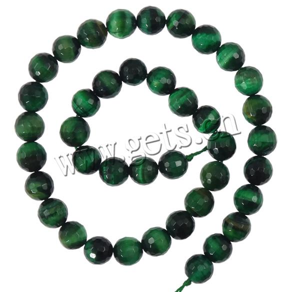Tiger Eye Beads, Round, more sizes for choice & faceted, green, Length:15 Inch, Sold By Strand