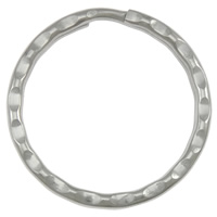 Нержавеющей стали ключевым раскол кольцом, Нержавеющая сталь 304, Кольцевая форма, оригинальный цвет 2mm, 1000ПК/сумка, продается сумка