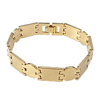 Brass Bracelets, plated, imitation stainless steel nickel, lead & cadmium free Approx 8.5 Inch 