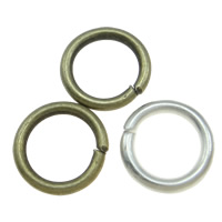 Machine Cut Iron Closed Jump Ring, Donut, plated Approx 