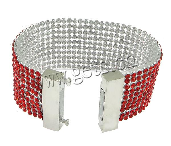 Slake Armband, Kunststoff, Zinklegierung Magnetverschluss, plattiert, keine, 37mm, 19x38x7mm, Länge:ca. 6.5 ZollInch, verkauft von Strang