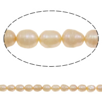 Perlas Arroz Freshwater, Perlas cultivadas de agua dulce, natural, más colores para la opción, 8-9mm, agujero:aproximado 0.8mm, longitud:14.9 Inch, Vendido por Sarta