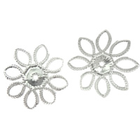 Eisen Perlenkappen, Blume, plattiert, keine, 19x19x6mm, Bohrung:ca. 1mm, 5000PCs/Tasche, verkauft von Tasche