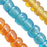 Transparent Lustered Glass seed Beads
