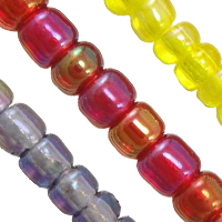Transparent Rainbow Glass Seed Beads