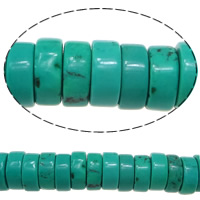 Synthetic Turquoise Beads, Rondelle green Approx 1mm Approx 16 Inch 
