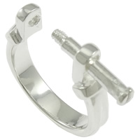 Europeo dedo anillo hallazgo, aleación de zinc, libre de níquel, plomo & cadmio, 4mm, Vendido por UD[