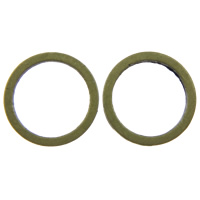 Messing Verknüpfung Ring, Kreisring, plattiert, keine, 8x1x1mm, Bohrung:ca. 6.5mm, 10000PCs/Tasche, verkauft von Tasche