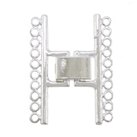 Zinc Alloy Fold Over Clasp, plated nickel, lead & cadmium free Approx 2mm 
