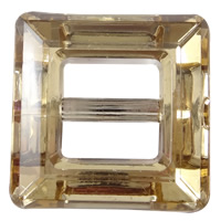 Acrylic Buckle, Square, faceted 