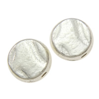 Perles plates en alliage de zinc , Plat rond, Placage, lisse, plus de couleurs à choisir Environ 1mm Vendu par sac