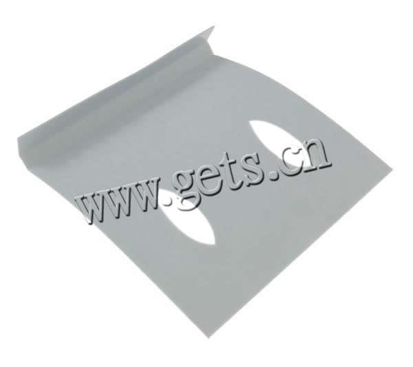 Necklace Display Card, Polypropylene(PP), Rectangle, Customized, white, 51x53mm, Approx 1000PCs/Bag, Sold By Bag