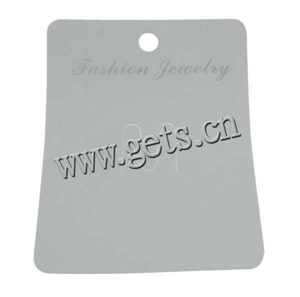 Hair Clip Display Card, Polypropylene(PP), Rectangle, Customized, white, 60x75mm, 1000PCs/Bag, Sold By Bag
