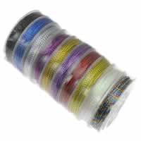 Tric cordon, fil de fibre chimique, couleurs mélangées  Vendu par lot