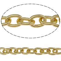 Aluminum Oval Chain, plated m 